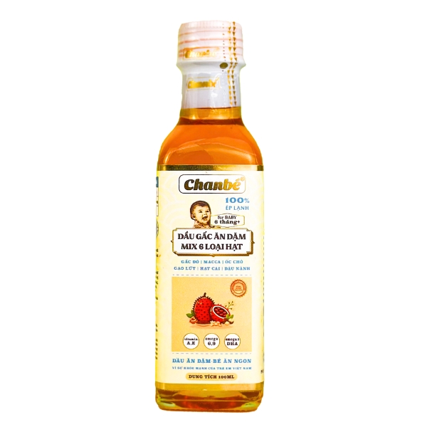 Dầu gấc mix 6 loại hạt ăn dặm Chan Bé