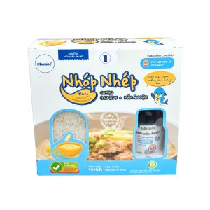 Combo gạo nấu cháo cho bé hữu cơ ST25 và nước mắm ăn dặm Nhóp Nhép