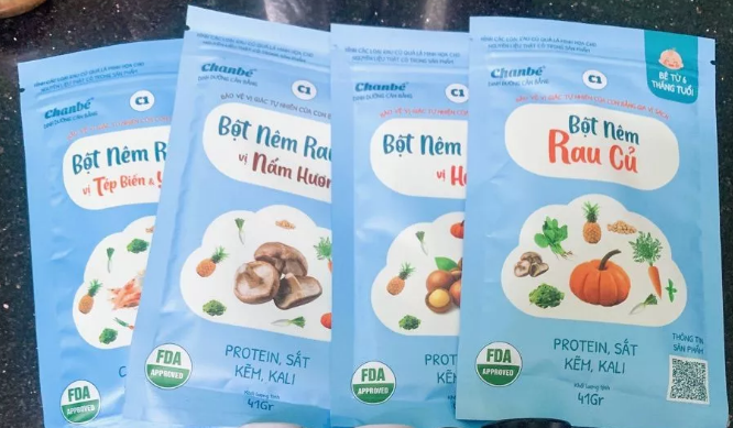 Các loại bột nêm rau củ của ChanBé