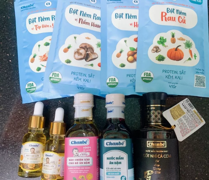 Các sản phẩm gia vị ăn dặm cho bé