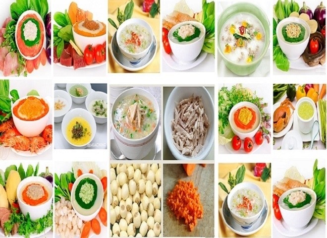 Các loại cháo cho bé 7 tháng