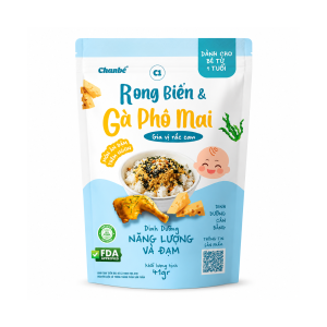 Gia vị rắc cơm cho bé rong biển gà phô mai Chan Bé 41gr túi zip